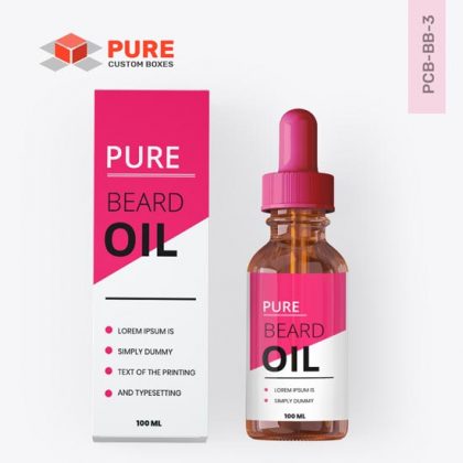 Custom Printed Beard Oil Boxes Wholesale